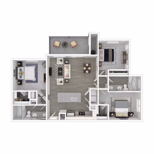 Unit 2120 2048 floor plan